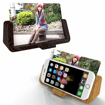 AE Wooden photo frame with Bluetooth speaker & Mobile/Tablet stand, Micro SD card slot (AUX / Phone answering feature)