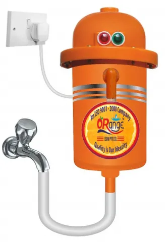Orange Portable Geyser Instant Water Heater (Orange)
