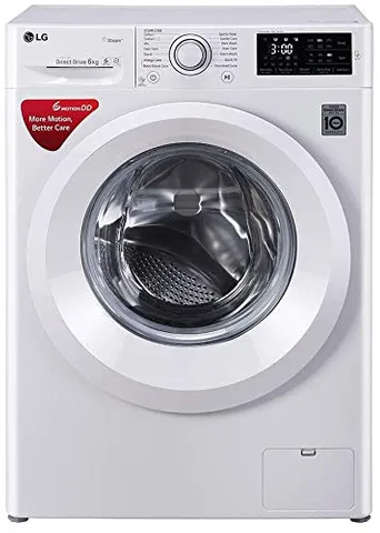 LG 6 kg Inverter Fully-Automatic Front Loading Washing Machine (FHT1006HNW, White)