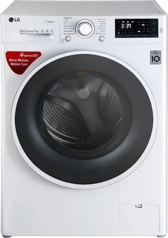 LG 7 kg Fully Automatic Front Load Washing Machine with Wifi White  (FHT1207SWW)