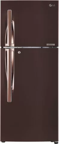 LG 260 L Frost Free Double Door 4 Star Refrigerator��(Amber Steel, GL-T292RASN)