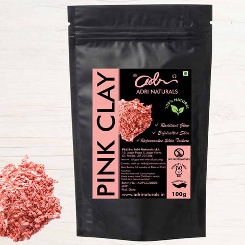 Pink Clay for Face Pack and Mask (100% Pure & Natural) - 100g