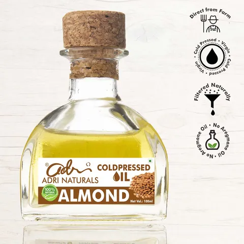 Pure Almond Oil (Cold Pressed, 100% Pure & Natural)