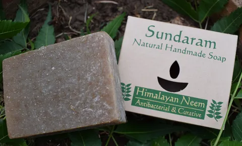 Sundaram Himalayan Neem Soap- Antibacterial & Curative - 100gm