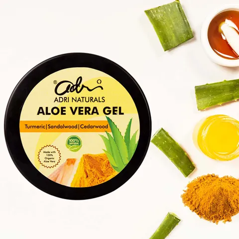 Aloe Vera Gel - Turmeric, Sandalwood & Cedarwood (Suitable for Dry Skin)