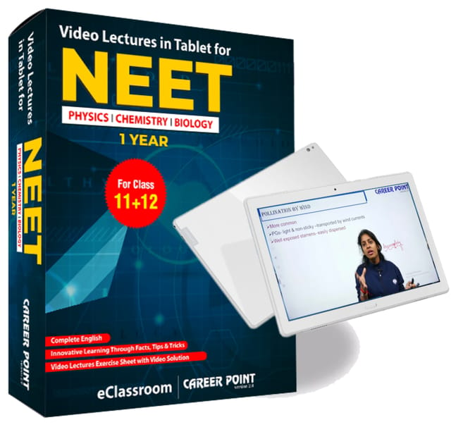 Video Lectures in Tablet for Complete NEET| PCB (11th+12th) | Validity 1 Yr | Medium : English Language