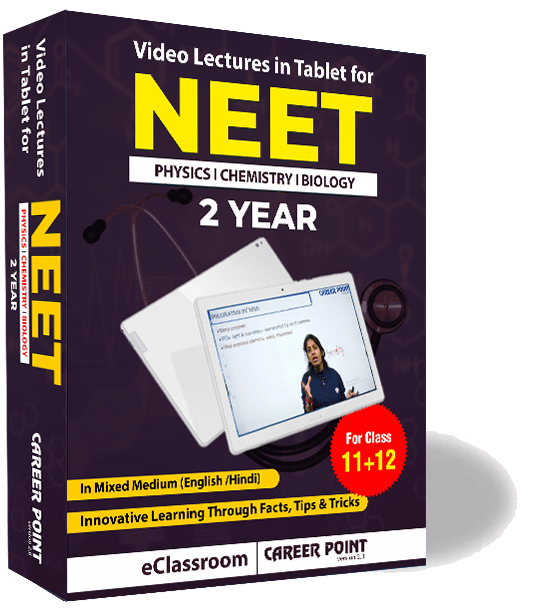 Video Lectures in Tablet for Complete NEET | PCB (11th+12th) | Validity 2 Yr | Medium : Mixed Language