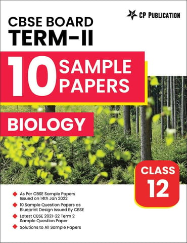 Career Point Kota Biology Subject CBSE Class 12 Term-2 (10 Sample Question Papers) for Board Exam 2022