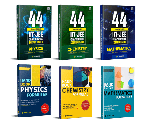 IIT JEE 44 Years Solved Papers of Physics, Chemstry & Maths - Chapterwise questions with Solutions  + PCM Formula Book
