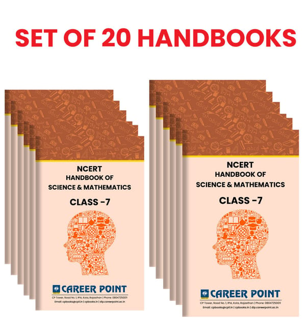 Class 7th-NCERT Formulae Handbook- Science & Mathematics (Set of 20 Books) Exclusive for Schools, Coachings, Libraries