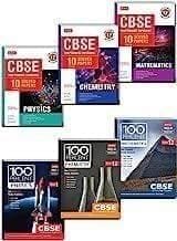 MTG CBSE 100 Percent + 10 Years Chapterwise Topicwise Solved Papers Class 12 - Physics, Chemistry, Mathematics (Set of 6 Books)  MTG Editorial Board