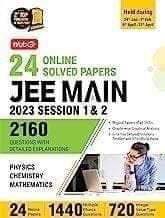 MTG 24 JEE Main Online 2023 Session 1 & 2 (All Sitting) - JEE Previous Year Solved Question Papers with Chapterwise Detailed Solution | PYQs for Physics, Chemistry & Mathematics  MTG Editorial Board