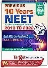 NEET Previous Years Solved Papers With Solutions (2013 - 2022) | 14 Exam Papers with OMR Sheets | NEET UG Topicwise Analysis, Smart Key to Crack Questions, Page Number Reference of NCERT textbook TARGET PUBLICATIONS