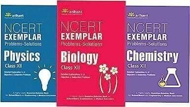 Arihant NCERT Exemplar  Set of 3 books Phyics Chemistry and Biology For class 12th