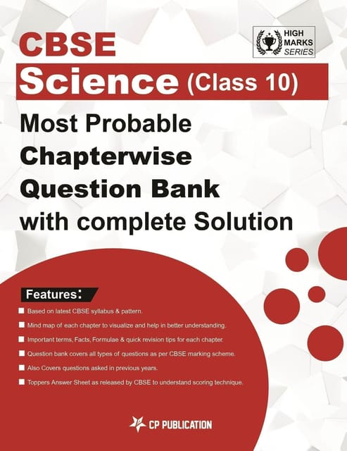 CP Publication Kota - CBSE Science Class 10th Most Probable Questions Bank with Complete Solution