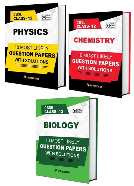 CP Publication Kota - CBSE Class 12th PCB (Physics, Chemistry, Biology) 10 Most Likely Question Papers with Solutions