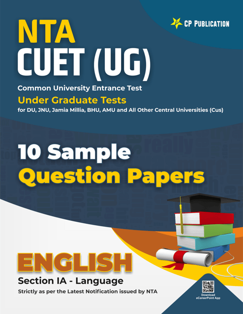 CP Publication Kota - NTA CUET English Langauge 10 Sample Question Paper