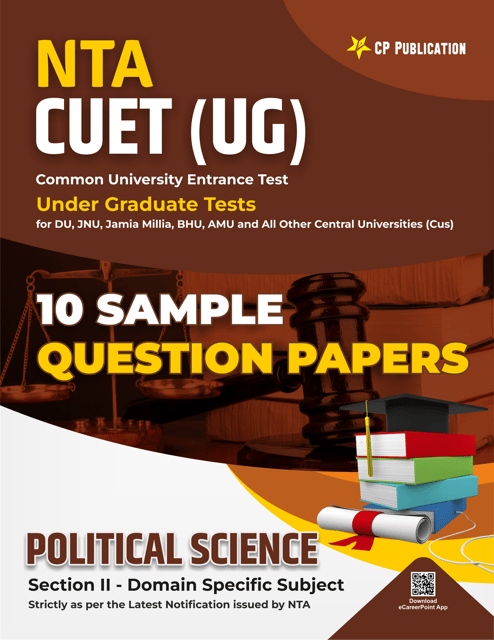 CP Publication Kota - NTA CUET Humanities Political Science 10 Sample Question Paper