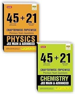 Mtg 45 + 21 Years Jee Main And Iit Jee Advanced Previous Years Solved Papers With Chapterwise Topicwise Solutions Physics, Chemistry (Set Of 2 Books) - Jee Advanced Pyq Question Bank For 2023 Exam MTG Editorial Board