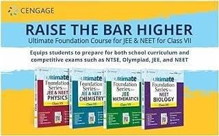 Cengage Foundation Series for JEE & NEET For Class-7 (Physics, Chemistry, Mathematics & Biology ) (set of 4 books)  Cengage India