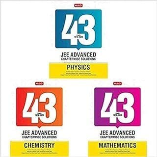 43 Years JEE Advance Chapterwise Solutions - Set of 3 Books(Physics, Chemistry and Mathematics for JEE Advanced) [Unknown Binding]
