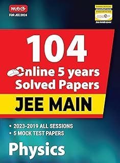 MTG 104 JEE Main Physics Online (2023-2019) Previous 5 Year Solved Papers with Chapterwise Analysis| JEE Main PYQ Question Bank For 2024 Exam MTG Editorial Board