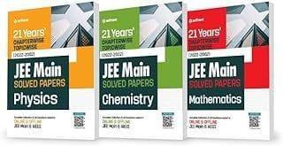 21 Years Chapterwise Topicwise (2023-2002) JEE Main Solved Papers Physics, Chemistry, Mathematics ( Set of 3 Books ) Arihant Experts