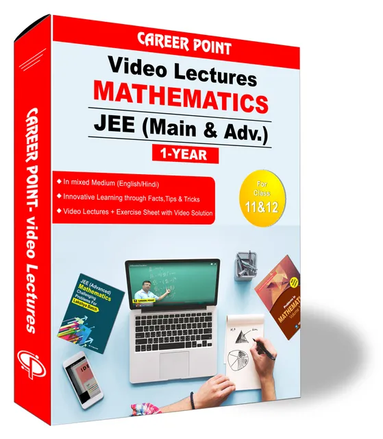 Mathematics Video Lectures (11th+12th) | JEE Main & Advanced | Validity 1 Yr | Medium : Mixed Language (E & H)