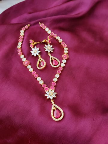 Ruby ad necklace