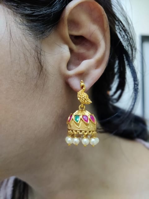 Earring peacock