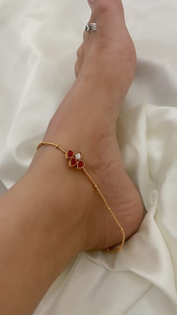 Ruby anklet on sale