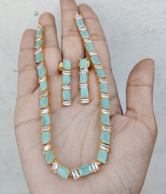 Turquoise ad necklace