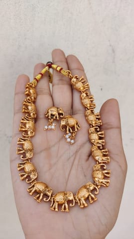 Elephant antique necklace