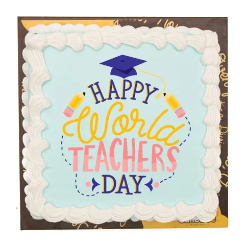 Happy Teacher's Day Cake