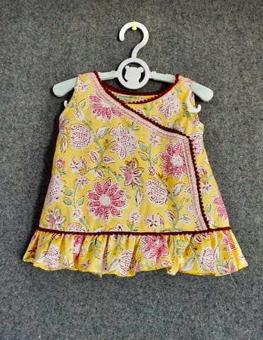 Sleeveless cotton frock for Baby Girls