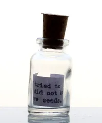 Mini Wonky Message in Bottle - TRAVEL