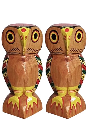 Wooden Doll Owl