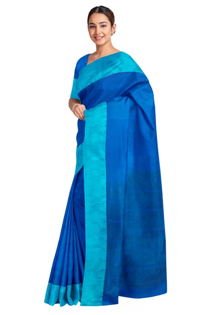 Garod Silk Saree Blue