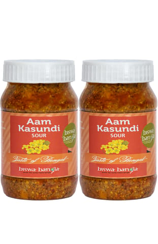 Aam Kasundi (Mango-Mustard Sauce / Pickle) - Sour - Pack of 2 (200g each)