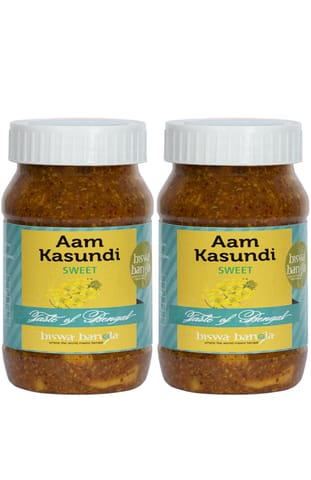 Aam Kasundi (Mango-Mustard Sauce / Pickle) - Sweet - Pack of 2 (200g each)