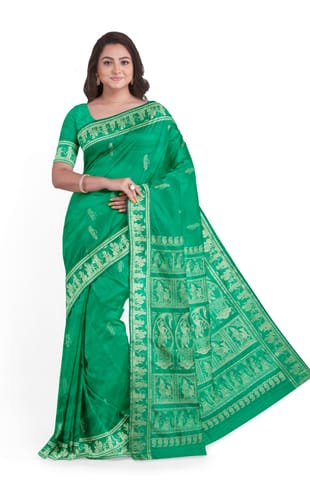 Baluchari Silk Saree - Green