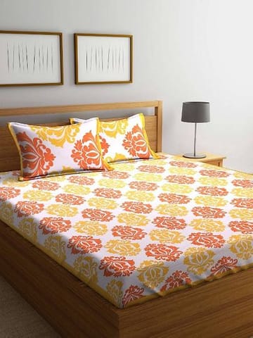 Adorable Cotton Double Bedsheet with Pillow Covers