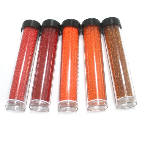 5 Colors Preciosa Seed Beads Combo Orange 11`0