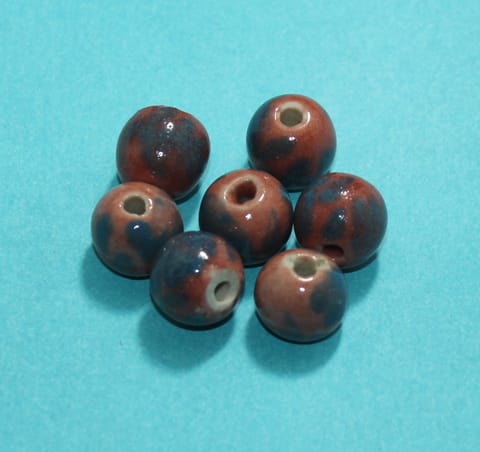 20 Pcs Ceramic Round Beads 21mm