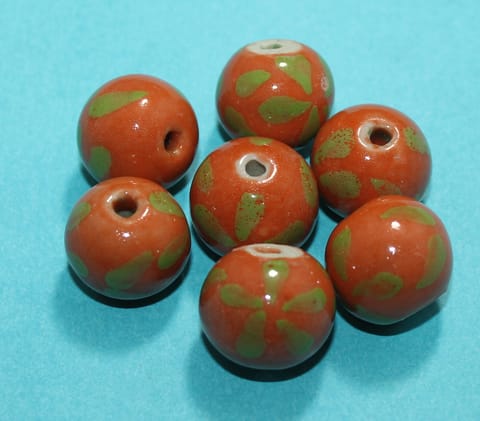 20 Pcs Ceramic Round Beads 20mm