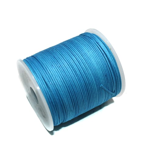 100 Mtrs Jewellery Making Cotton Cord Turquoise 1mm