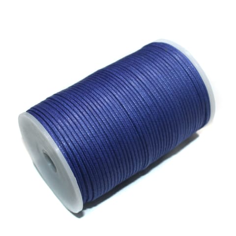 100 Mtrs Jewellery Making Cotton Cord Blue 2mm