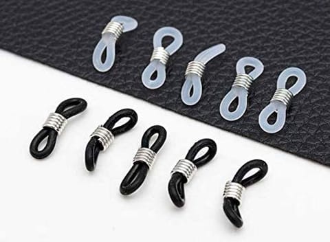 20 Pcs Rubber Ends Retainer Connector Holder Combo for Eyeglass Chain
