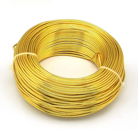 Aluminium Craft Wire Gold 10 Mtrs, Size 2.50 mm