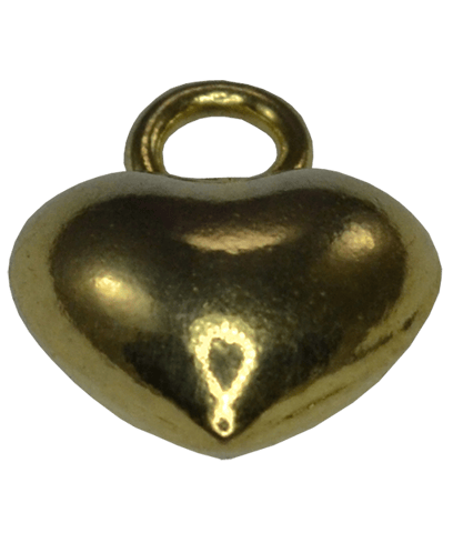 92.5 Sterling Silver Puffed Heart Charm